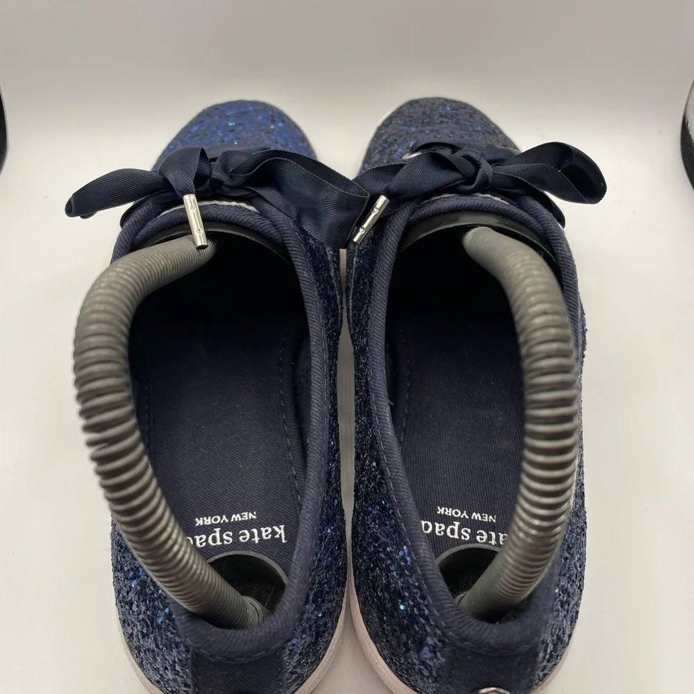 Keds X Kate Spade glitter Navy Sneakers women’s size 5.5